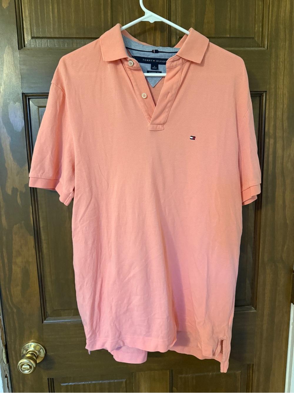 Tommy Hilfiger Men’s Coral Pink Polo Shirt